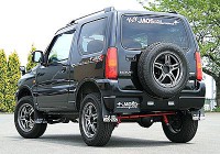 ジャオス マッドガード ジムニー用 (JB23) ブラック 1台分セット B6221512F B622152R|ジムニー用GTパーツ