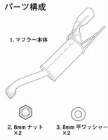 トラスト グレッディ コンフォートスポーツマフラー タイプGTS フィットRS用 (GE8)|フィット用パーツ (GE8)|フィット用GTパーツ