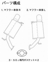 トラスト グレッディ コンフォートスポーツマフラータイプGTS アテンザスポーツ用 (GH5FS)|アテンザ用パーツ (GH系)|アテンザ用GTパーツ