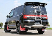 ジャオス マッドガード デリカ D:5用 (D:5全グレード対応) レッド 1台分セット|デリカD:5用パーツ (5系)|デリカ Ｄ：5用GTパーツ