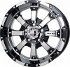 MKW MK-46 ダイヤカットグロスブラック 8.0J-16 P.C.D139.7 6H インセット0 4本セット|16インチサイズ|国産4WD・SUV用ホイール