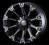 MG MONSTER マットブラックポリッシュ 8.0J-16 P.C.D114.3 10H インセット+17 4本セット|16インチサイズ|国産4WD・SUV用ホイール