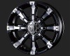 MG BEAST ブラックポリッシュ 8.0J-17 P.C.D139.7 6H インセット+25 4本セット|17インチサイズ|国産4WD・SUV用ホイール