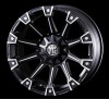 MG MONSTER マットブラックポリッシュ 8.0J-17 P.C.D139.7 6H インセット+20 4本セット|17インチサイズ|国産4WD・SUV用ホイール