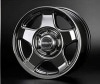4×4エンジニアリング ブラッドレーV ホイール 8.5J-18 P.C.D139.7 6H インセット+38 スーパーブラックコーティング 4本セット|18インチサイズ|国産4WD・SUV用ホイール
