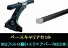 スーリー ベースキャリア セット (スクエアバー) ランドクルーザー プラド90用 ルーフレール付車|THULE ベースキャリア車種別キット トヨタ|THULE 自動車用キャリア