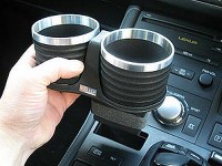 ALCABO (アルカボ) レクサスCT200h用 ドリンクホルダー センターコンソール対応 シルバーカップタイプ|ALCABO (アルカボ) レクサス用|自動車用 ドリンクホルダー