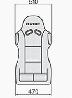 ブリッド フルバケットシート EXAS FRP製 ブルーロゴ (F33JMF)|フルバケットシート|ブリッド 自動車用シート