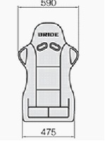 ブリッド フルバケットシート ZETA type-L FRP製 グラデーション (FL1GMF)　|フルバケットシート|ブリッド 自動車用シート