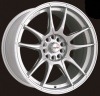 MOTEC ニトロ ホイール 17×7.5J 10H P.C.D100・112 INSET+35 シルバー 4本セット|17インチサイズ|輸入車用ホイール