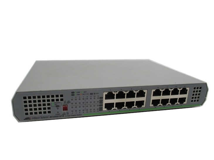 【中古】【本体のみ】【L2スイッチ】【ポート数：16】アライドテレシス AT-GS910/16 Gigabit Switch (1920424)