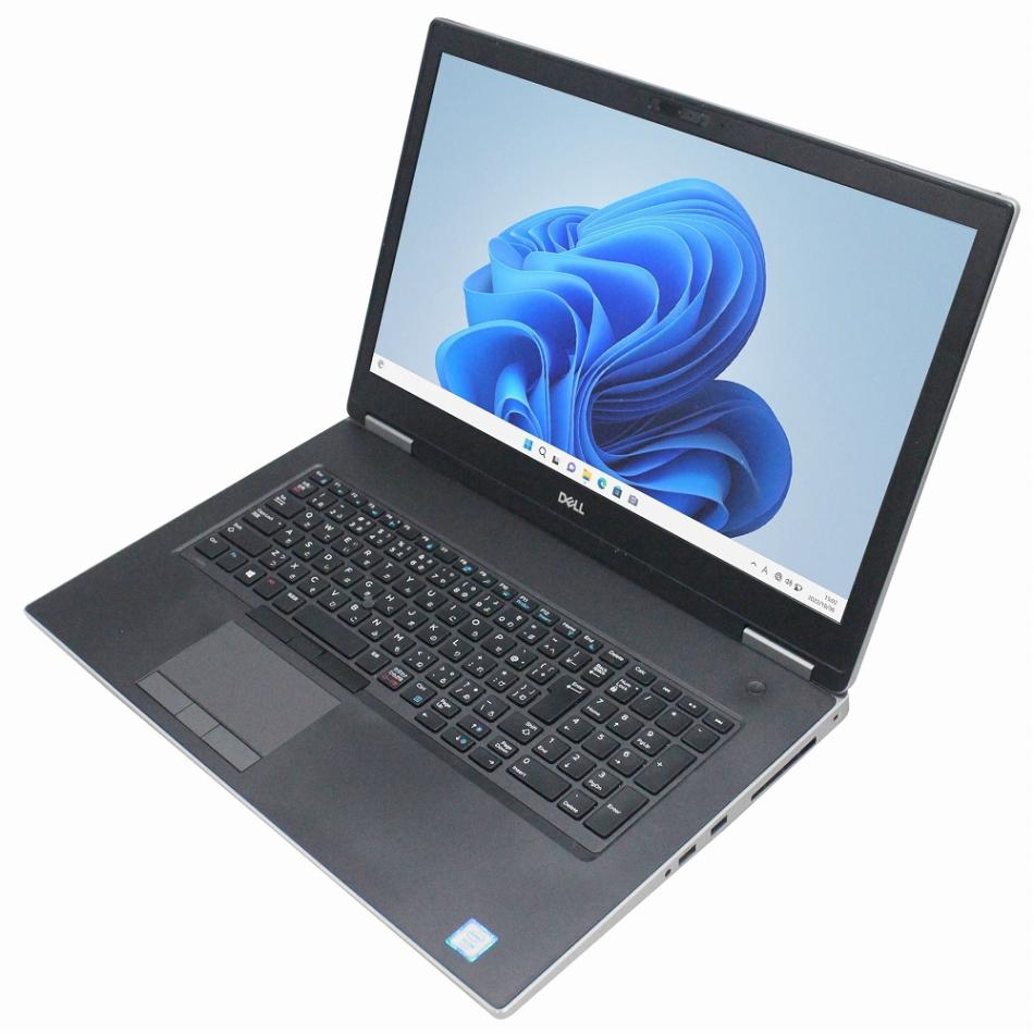 【Xeon E-2276M】【Windows11 Pro 64bit】【4K液晶】【WEBカメラ】【テンキー付】【Quadro RTX5000】【メモリー128GB】【SSD512GB】【無線LAN】【17インチ液晶】【ノートパソコン】【中古】DELL Precision 7740 （1707564）