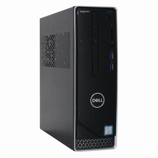 【単体】【Windows11 64bit】【Core i3-8100】【メモリー8GB】【SSD256GB（M.2-SATA）+HDD500GB】【無線LAN】【DVDマルチ】【デスクトップパソコン】【中古】DELL INSPIRON 3470 （1233195）