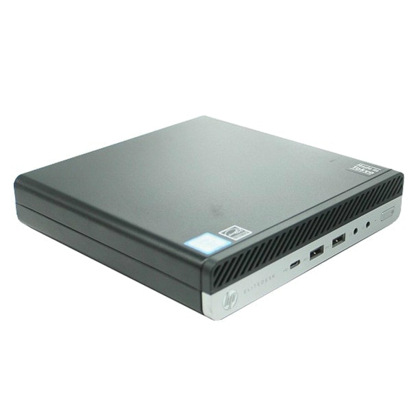 【単体】【超小型デスク】【Windows11 64bit】【Core i3-8100T】【メモリー8GB】【SSD128GB(M.2-NVMe)+HDD500GB】【無線LAN】【デスクトップパソコン】【中古】HP EliteDesk 800 G4 DM （1233243）