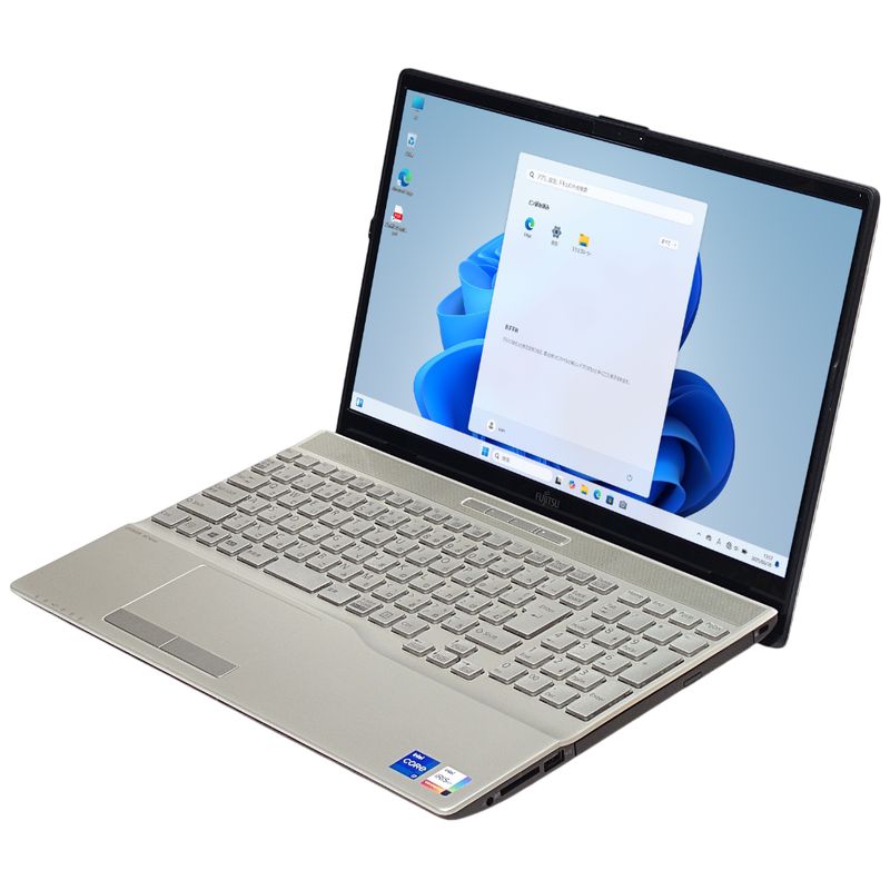 【Windows11 64bit】【Core i7-1165G7】【メモリー16GB】【SSD512GB】【無線LAN】【DVDマルチ】【WEBカメラ】【テンキー付】【フルHD液晶】【15インチ液晶】【ノートパソコン】【中古】【中野店発】富士通 LIFEBOOK AH53/E3 （20006628）