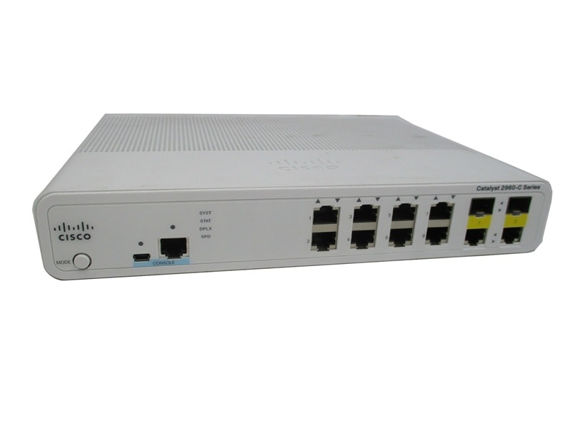 【中古】【本体のみ】【L2スイッチ】【ポート数：8】 Cisco Catalyst WS-C2960C-8TC-L  (1921333)