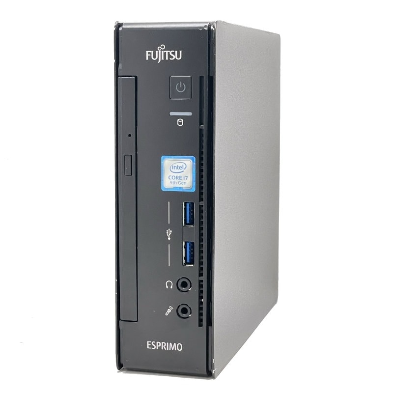 【単体】【超小型デスク】【Windows11 64bit】【Core i7-9700T】【メモリー8GB】【SSD256GB（M.2-NVMe）+HDD500GB】【デスクトップパソコン】【中古】富士通 ESPRIMO WD/D2 （1242729）