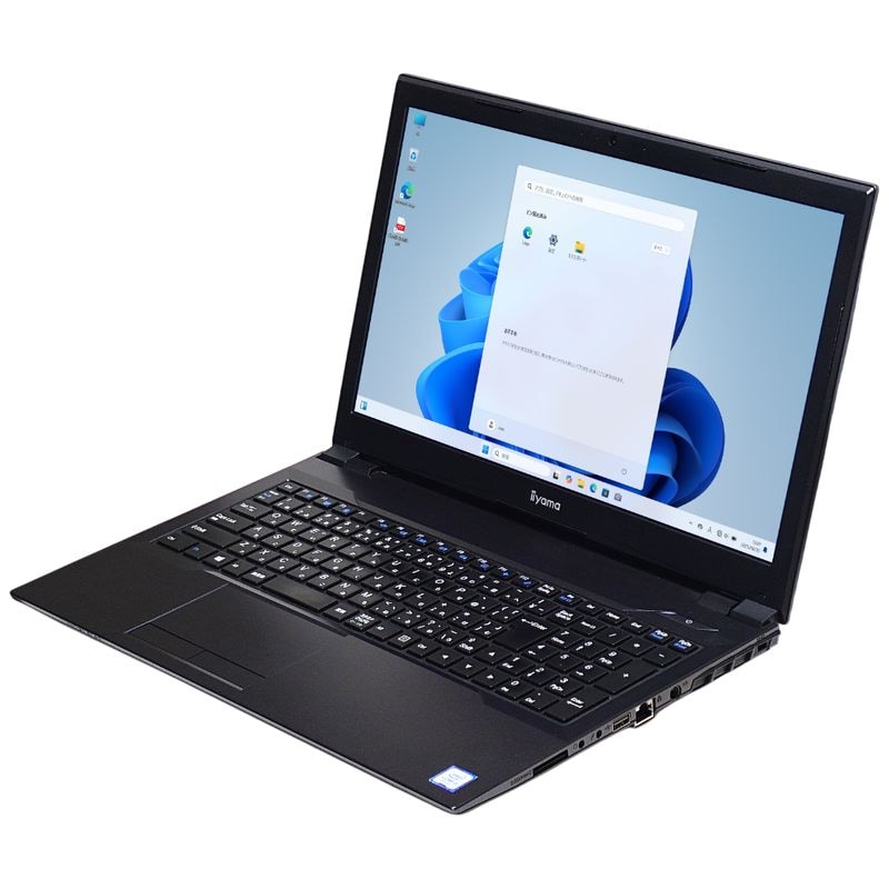 【Windows11 64bit】【Core i3-8100】【メモリー16GB】【SSD512GB】【無線LAN】【WEBカメラ】【テンキー付】【フルHD液晶】【15インチ液晶】【ノートパソコン】【中古】【中野店発】iiyama STYLE-15FH039-i3-UHES （20006756）