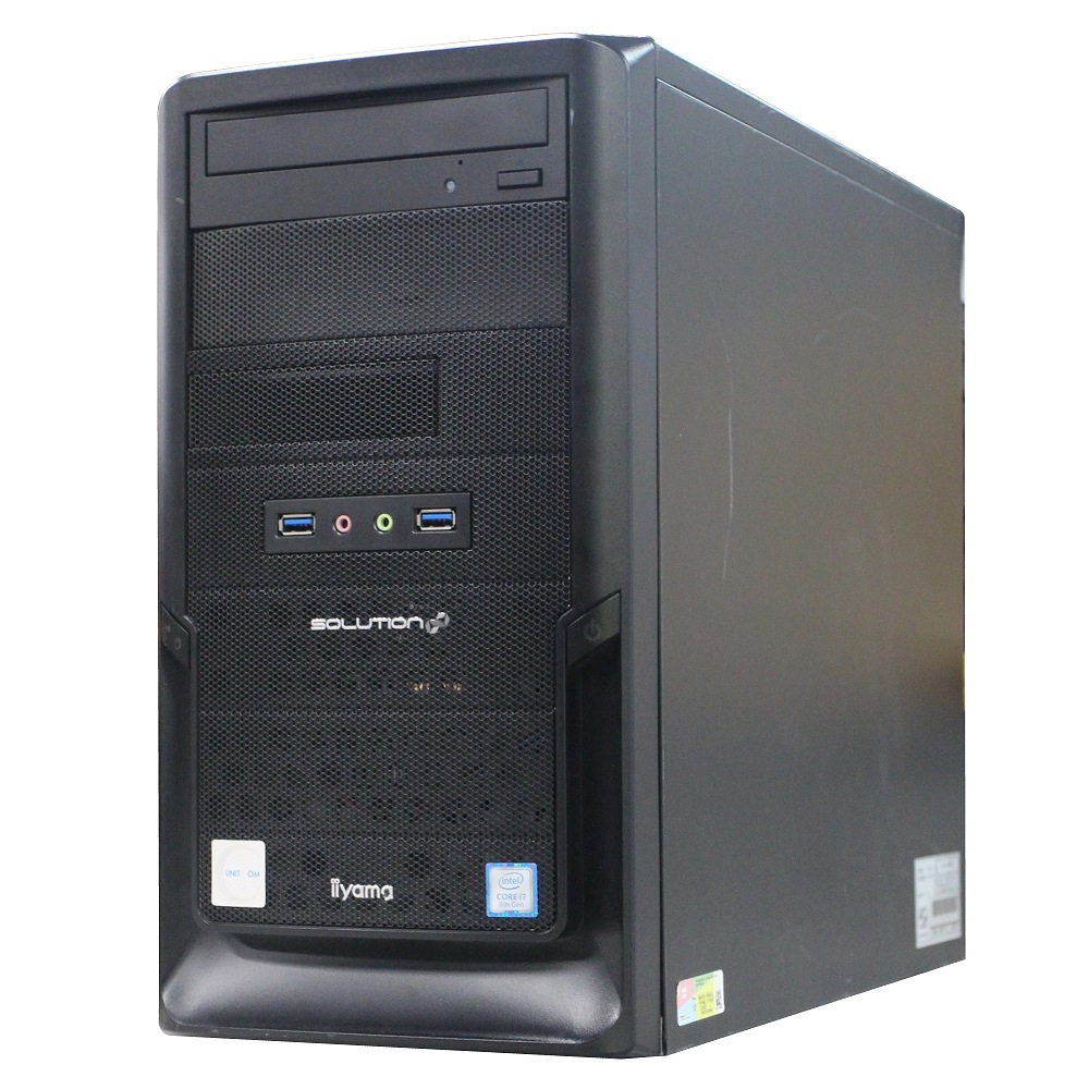 【単体】【Windows11 64bit】【Quadro P2200】【Core i7-8700】【メモリー8GB】【SSD256GB（M.2-NVMe）+HDD4TB】【デスクトップパソコン】【中古】自作 ISoDxi-M037-Ai7 （1242794）