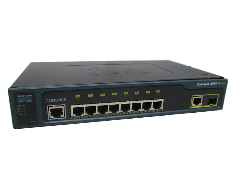 【中古】【本体のみ】【L2スイッチ】【ポート数：8】 Cisco Catalyst WS-C2960-8TC-L  (1921365)