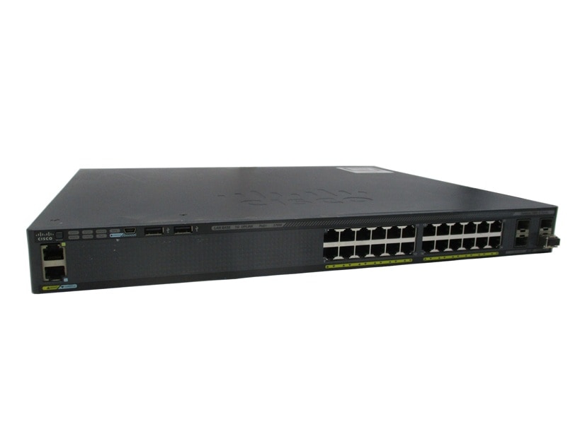 【中古】【本体のみ】【L2スイッチ】【ポート数：24】Cisco Catalyst WS-C2960X-24PS-L  (1921407)