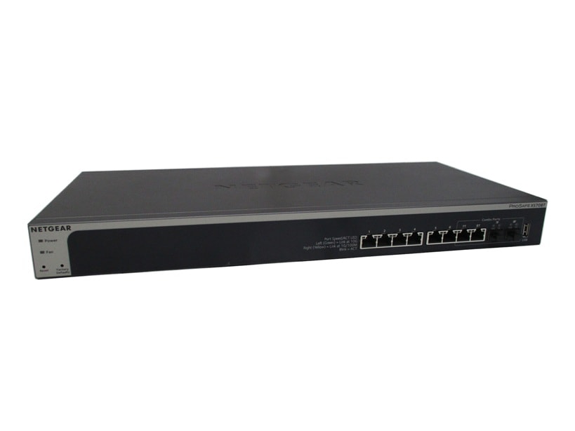 【中古】【L2スイッチ】【ポート数：8】NETGEAR XS708T-100AJS 10G 8ポート L2＋スマートスイッチ (1921492)