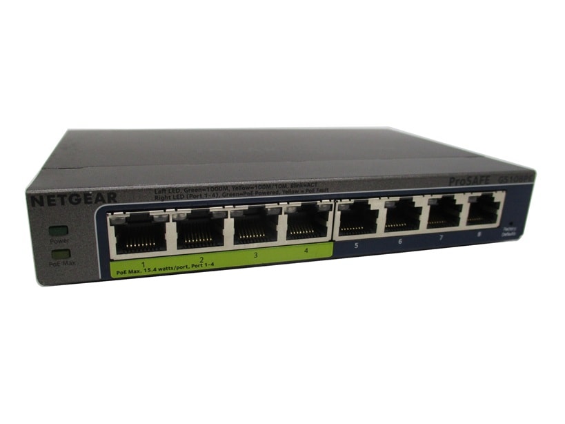 【中古】【L2スイッチ】【ポート数：8】NETGEAR GS108PE-300AJS (1921526)