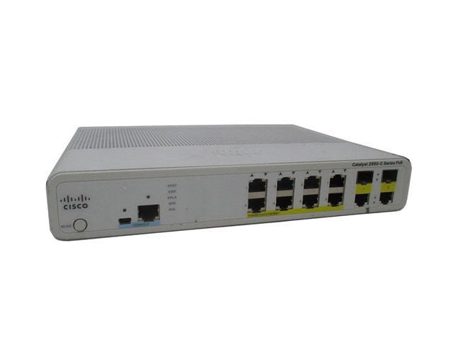 【中古】【本体のみ】【スイッチ】【ポート数：8】【WS-C2960C-8PC-L】 Cisco Catalyst 2960-C Series (1900106)