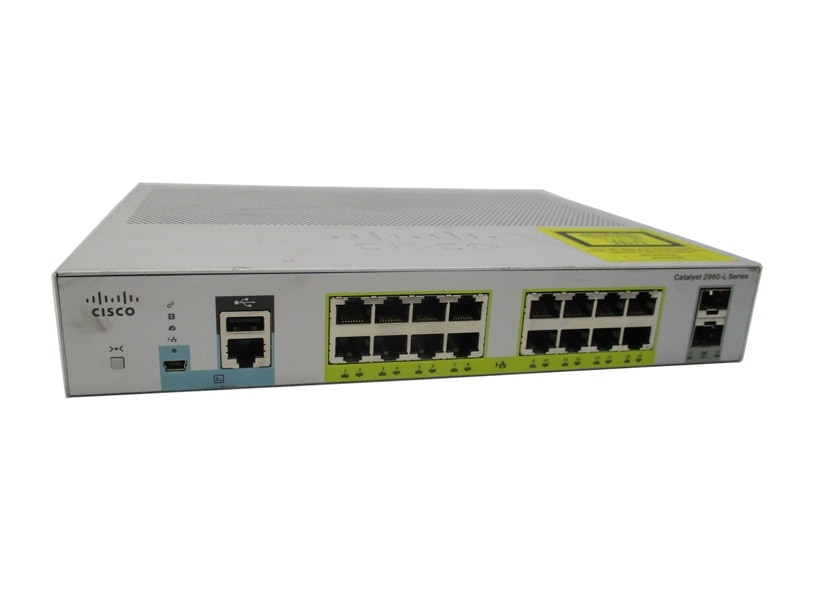 【中古】【L2スイッチ】【ポート数：16】Cisco Catalyst WS-C2960L-16PS-LL (1921601)