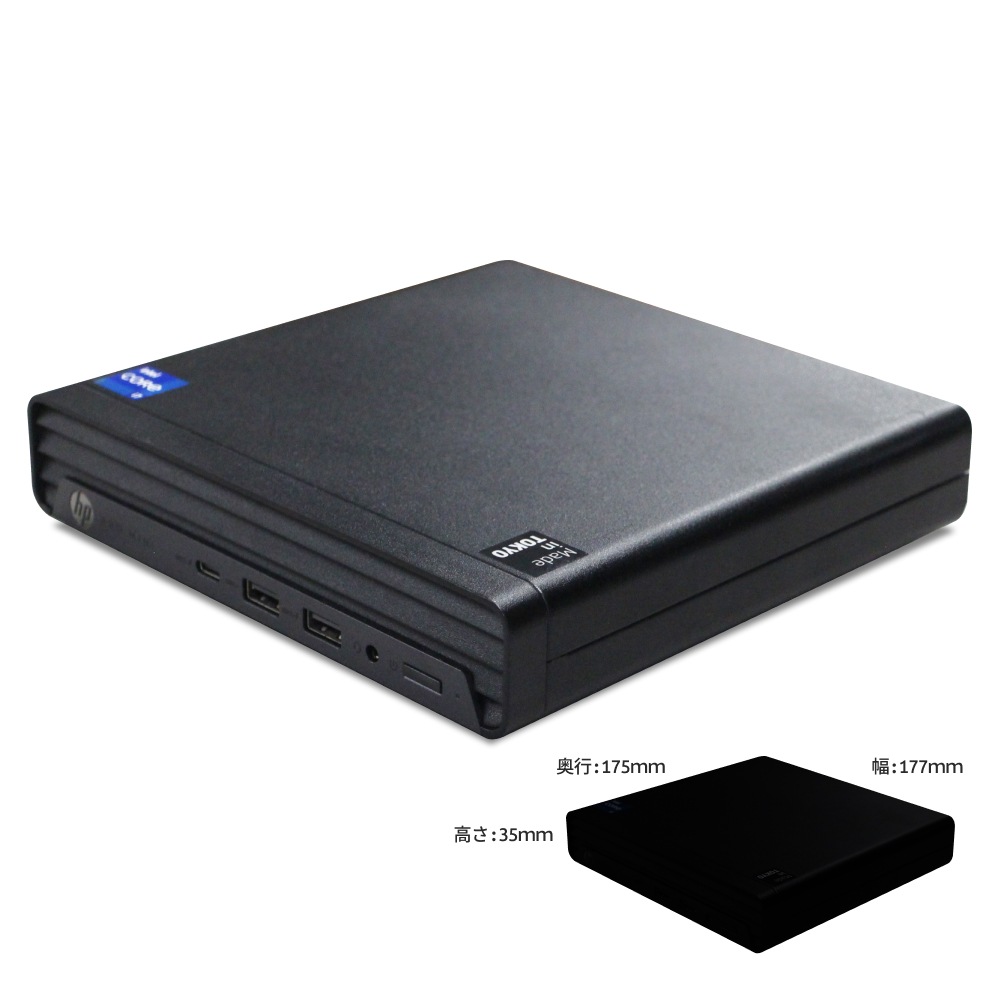 単体】【超小型デスク】【Windows11 64bit】【Core i3-12100T
