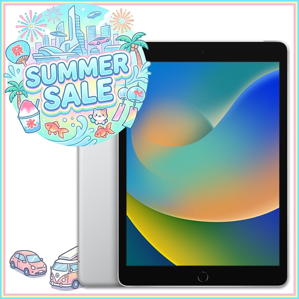 【中古】Apple docomo(SIMフリー) iPad 第9世代 64GB MK493J/A Wi-Fi + Cellular シルバー (181785)【中古】