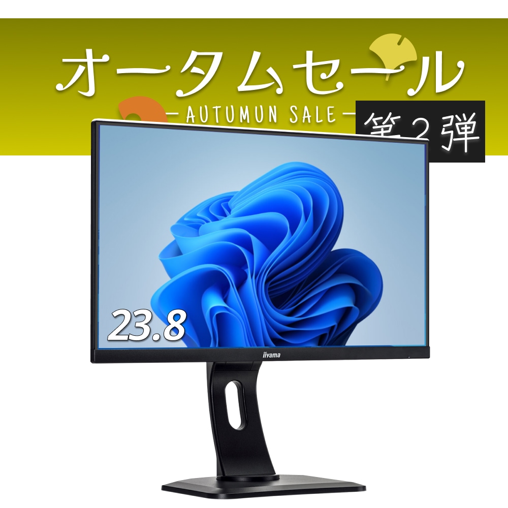 【23インチ液晶】【IPSパネル】【画面回転可能】【上下調節可能】【フルHD液晶】【中古】iiyama ProLite XUB2493HS-B2 （180631）