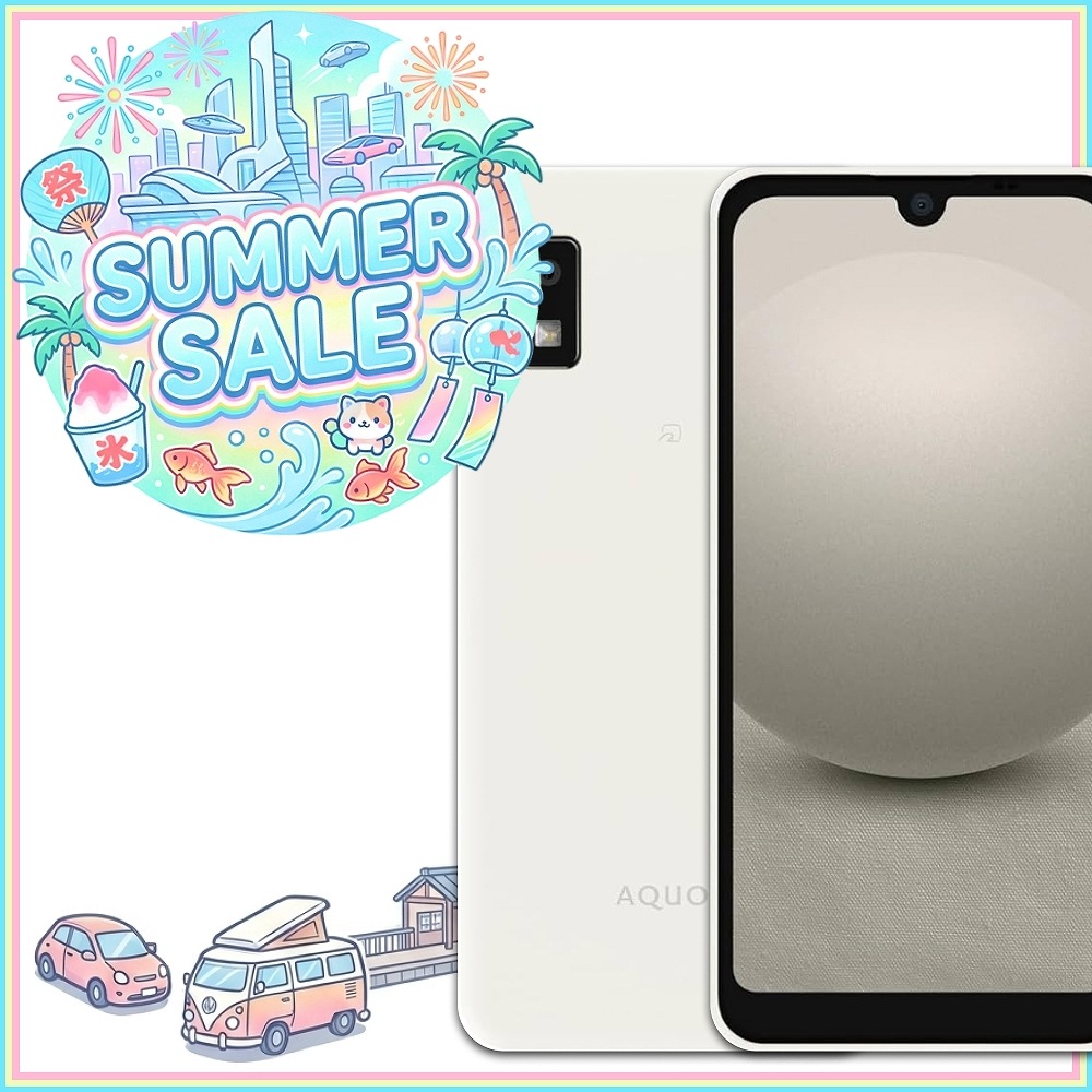 【中古】SHARP AQUOS wish3 SH-M25 SIMフリー 64GB [ホワイト] (181796)【中古】