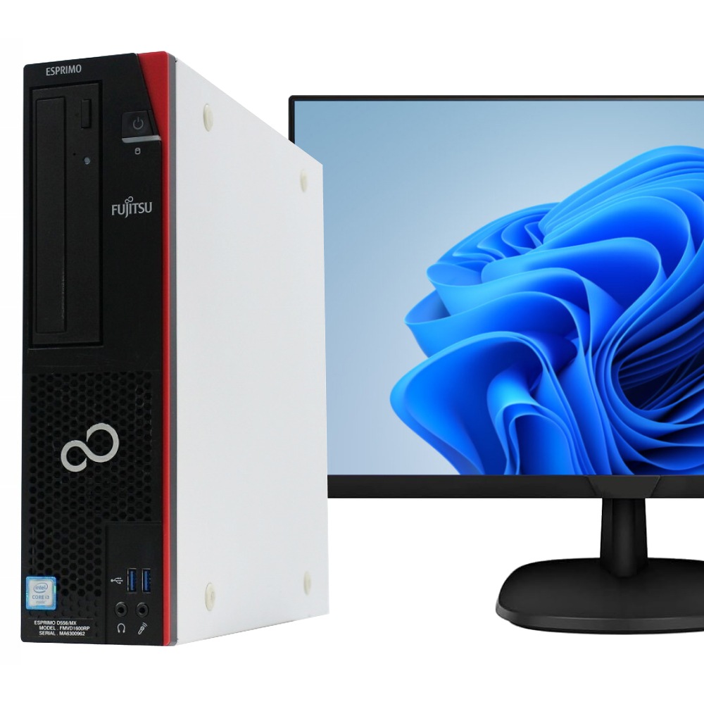 【液晶セット】【Windows11 64bit】【Core i5-9400】【メモリー8GB】【SSD250GB】【DVDマルチ】【21.5インチ液晶】【デスクトップパソコン】【中古】富士通 ESPRIMO D588/BX （1242675）