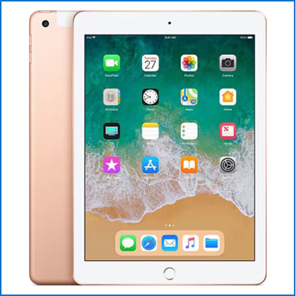【中古】Apple iPad 第5世代 32GB MPG42J/A Wi-Fi + Cellular ゴールド (180613)【中古】