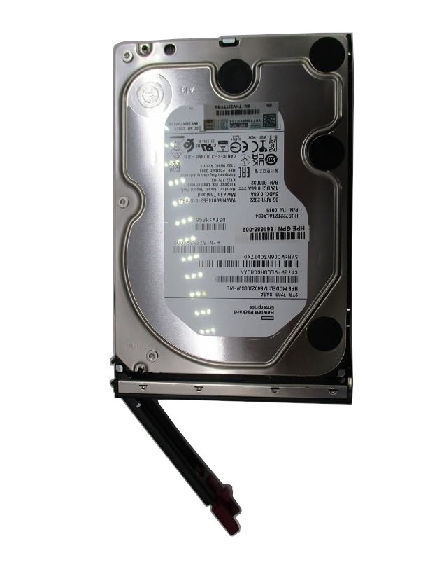 【極上中古】【2TB SATA HDD】HPE 2TB 7.2krpm LP 3.5型 6G SATA DS  HDD (861681-B21)  (9000006)