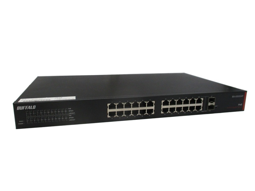 中古】Buffalo レイヤ2 Giga スマートスイッチ 24ポート BS-GS2024P