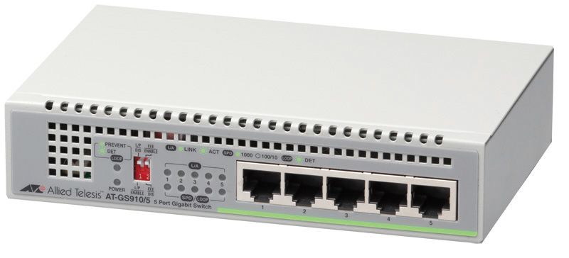新品】【L2スイッチ】【ポート数：5】アライドテレシス AT-GS910/5