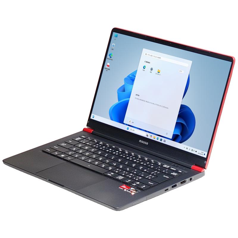 【Windows11 64bit】【Ryzen5 4600H】【WEBカメラ】【メモリー8GB】【SSD256GB】【無線LAN】【フルHD液晶】【14インチ液晶】【ノートパソコン】【中古】MOUSE COMPUTER X4-aR5RNIAR-E （1852869）