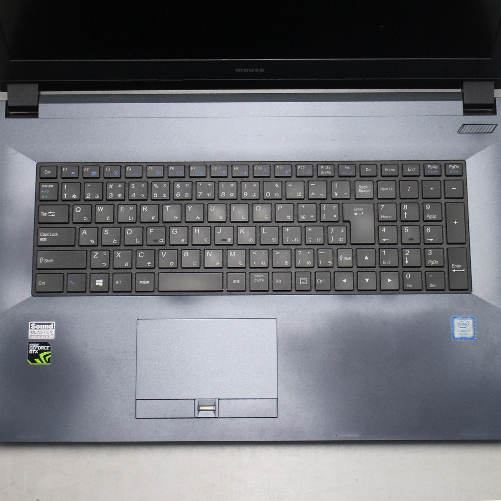 【OS無し・保証無し大特価】【WEBカメラ】【Geforce GTX1050】【Core i7-7700HQ】【メモリー8GB】【SSD512GB】【無線LAN】【17インチ液晶】【ノートパソコン】【中古】MouseComputer MB-W875SN-M2S5 （8500019）