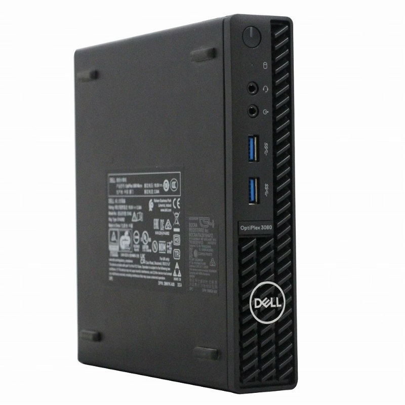 【単体】【Windows11 64bit】【Core i3-10100T】【メモリー8GB】【SSD256GB】【無線LAN】【デスクトップパソコン】【中古】【下北沢店発】DELL OPTIPLEX 3080 Micro （4020619）
