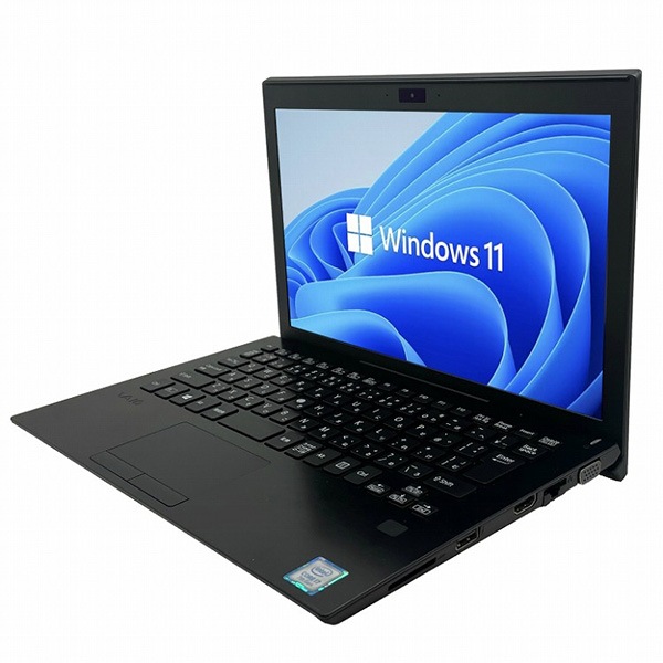 【Windows11 64bit】【WEBカメラ】【Core i7-8550U】【メモリー8GB】【SSD256GB】【無線LAN】【フルHD液晶】【11インチ液晶】【ノートパソコン】【中古】SONY VAIO VJPF11C12N （133121）