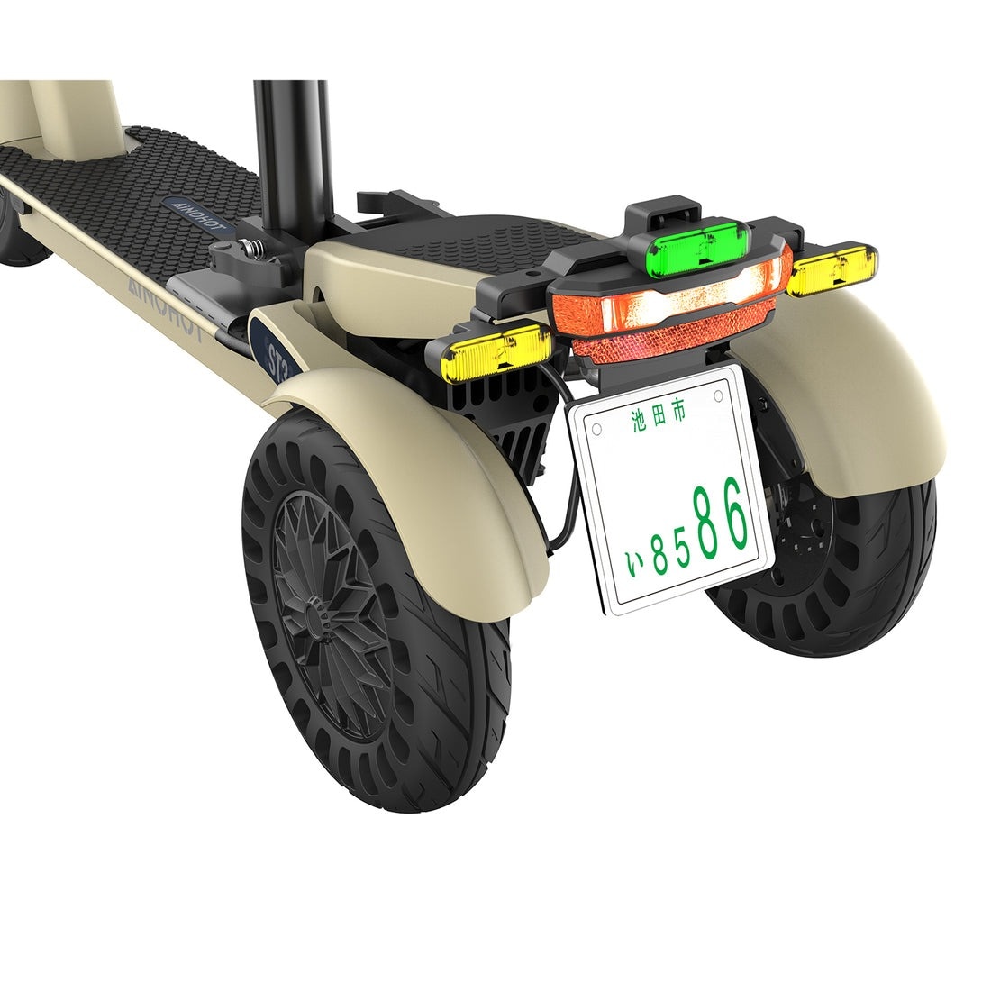 最終値下げ！新品！チューナー付き！ミニ三線 国交省性能等確認済車体】AINOHOT ST3│特定小型原付電動三輪車