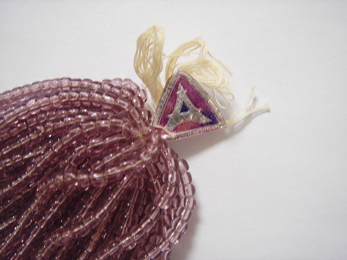 ヴィンテージ ヒロシマビーズ　ガラスビーズ　シード　ブラック 訳ありヴィンテージ 丸小 広島グラスビーズ 2色セット 糸通し カセ