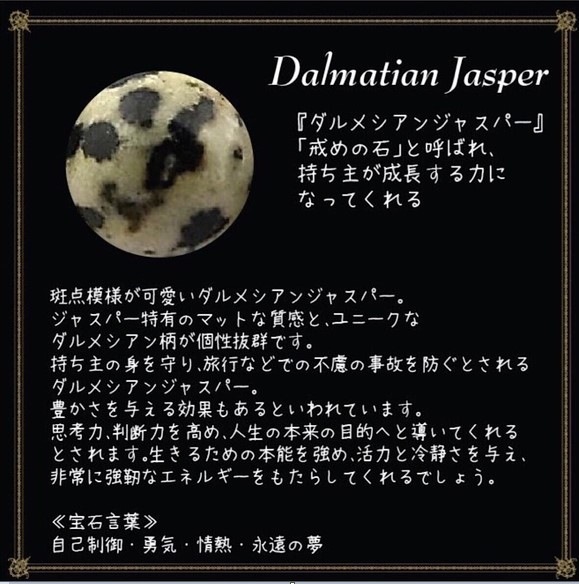 天然石 ダルメシアンジャスパー 丸玉通し穴 4mm 6mm dalj-2 | 天然素材