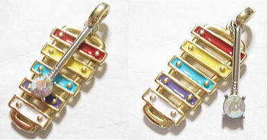 楽器チャームをお好みのアクセサリーに♬ お好みの楽器チャームで♬アクセサリーに♬