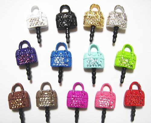 スマートフォンピアス イヤホンジャックアクセサリー ミニチュアバッグ