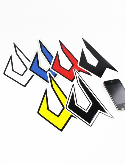 JUSTICE ICON STICKER decal size