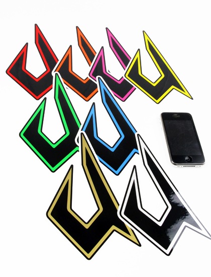 JUSTICE ICON PRO STICKER decai size