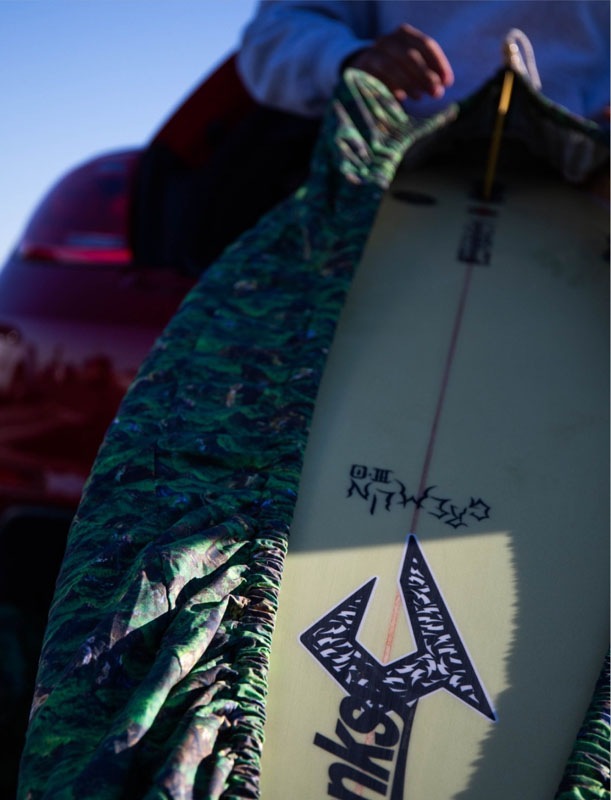 REAL BONSAI CAMOUFLAGE SURFBOARD WRAP BABY CANVAS